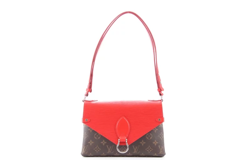 Louis Vuitton Saint Michel Handbag Monogram Canvas and Epi