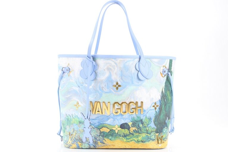 LOUIS VUITTON Masters Neverfull MM Tote Bag Pouch M43331 Van Gogh