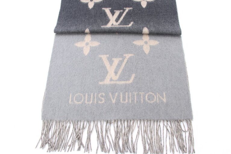 Louis Vuitton Schal schwarz grau
