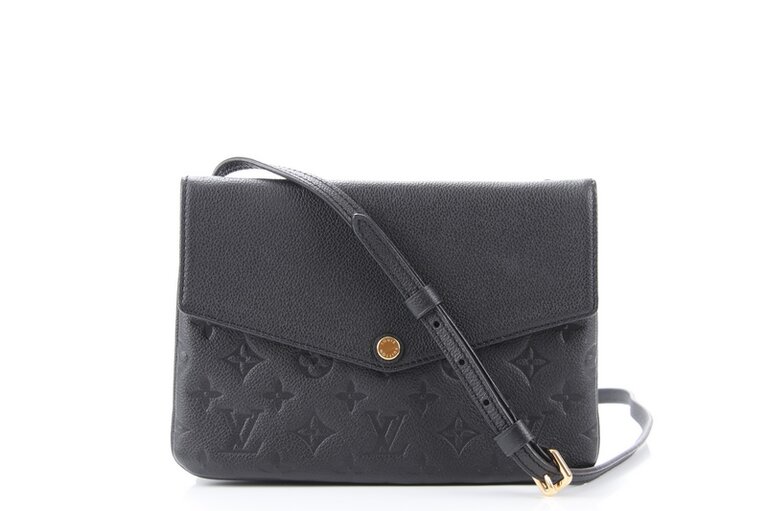 Louis Vuitton Monogram Empreinte Twice M50258 Women's Shoulder Bag Noir