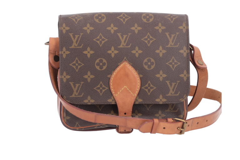 LOUIS VUITTON Monogram Cartouchiere MM Shoulder Bag Vintage M51253