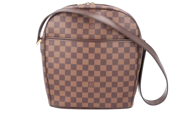 Brown Louis Vuitton Damier Ebene Ipanema PM Crossbody Bag